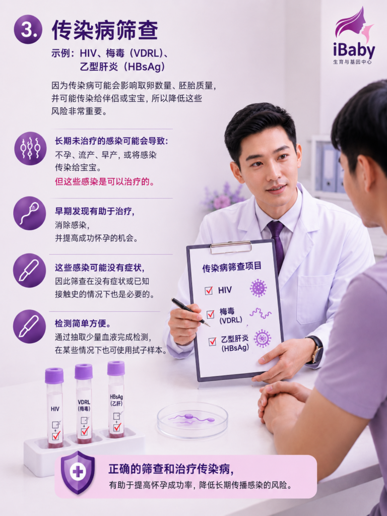 做 IVF ICSI(试管婴儿)前需要做哪些检查