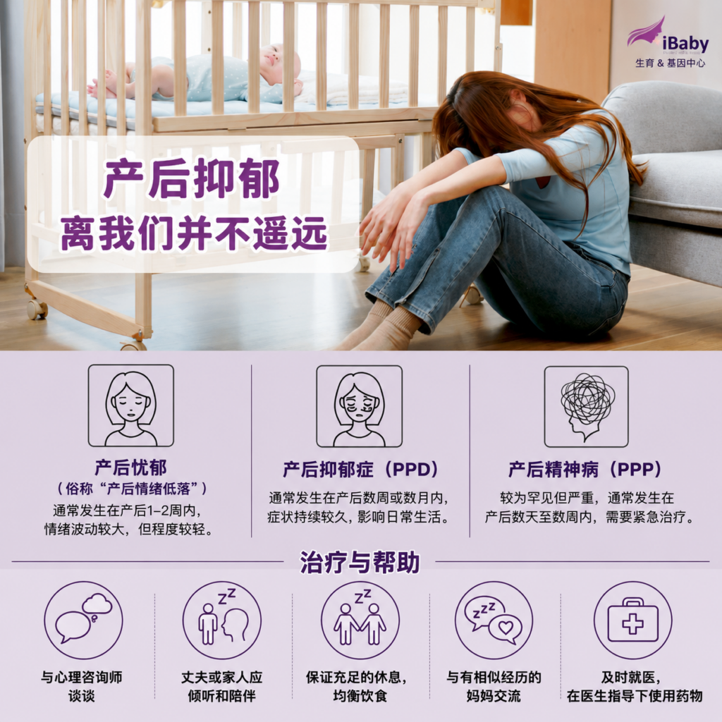 產後憂鬱症症狀圖解