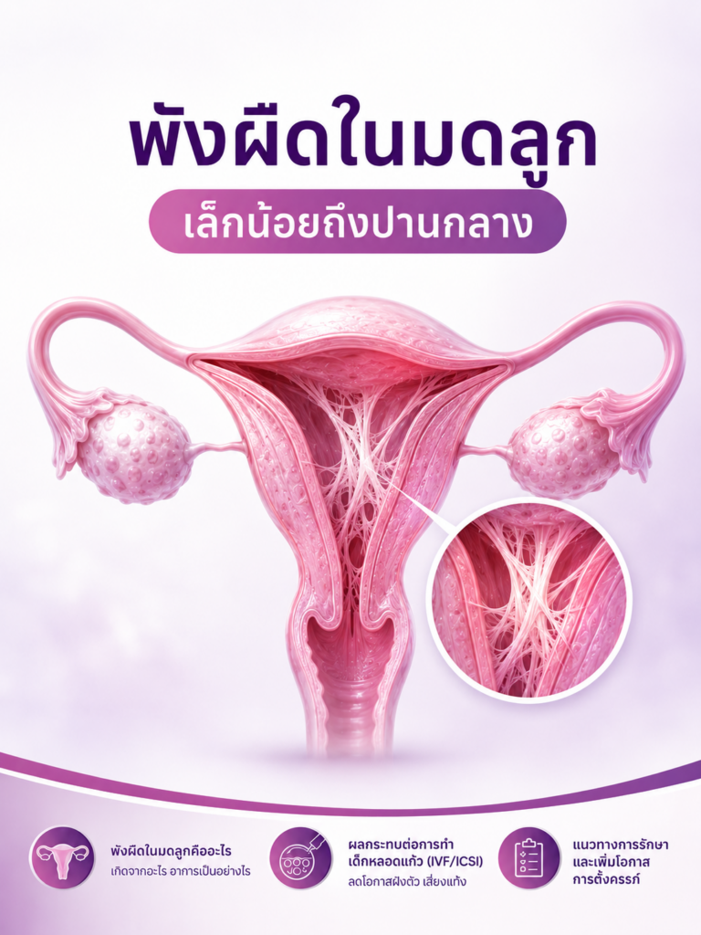 พังผืดเล็กน้อยถึงปานกลาง
