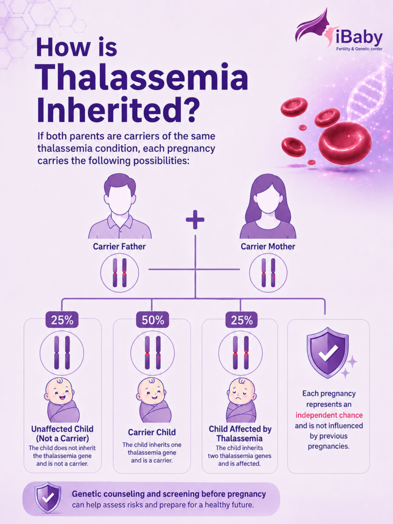 Thalassemia family planning. PGT-M embryo screening. IVF for Thalassemia carriers. Thalassemia inheritance risk.