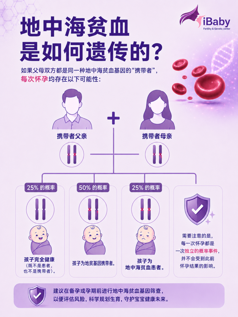 地中海贫血试管婴儿 PGT-M 胚胎染色体筛查 地贫基因携带者怀孕 孕前地中海贫血筛查 第三代试管阻断地贫